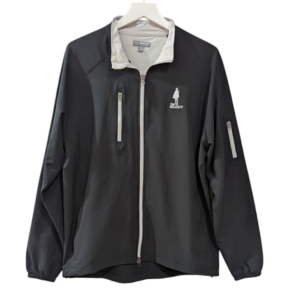 Peter Millar Wind The Clint Golf Black and White Lightweight Jacket Men's M RARE